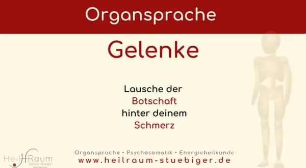 Organsprache: Gelenke. Lausche der Botschaft hinter deinem Schmerz. Gliederschmerzen spirituelle bedeutung.