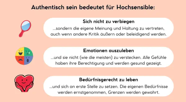 Authentisch sein: Sich nicht verbiegen, Emotionen ausleben, bedürfnisgerecht leben. So kann ich ich selbst sein.