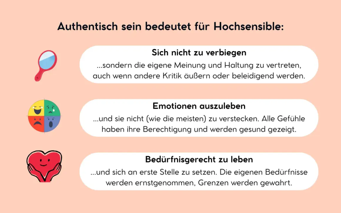 Authentisch sein: Sich nicht verbiegen, Emotionen ausleben, bedürfnisgerecht leben. So kann ich ich selbst sein.