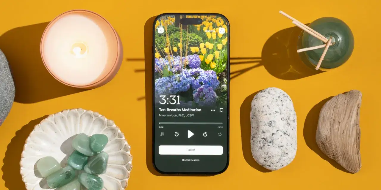 Handy-Display zeigt die 