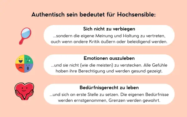 Authentisch sein: Sich nicht verbiegen, Emotionen ausleben, bedürfnisgerecht leben. So kann ich ich selbst sein.